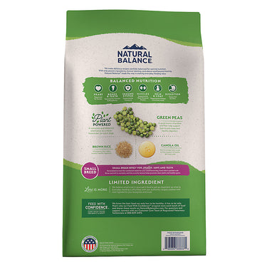 Natural Balance Vegetarian Small Breed Adult Dog Food - Limited Ingredient